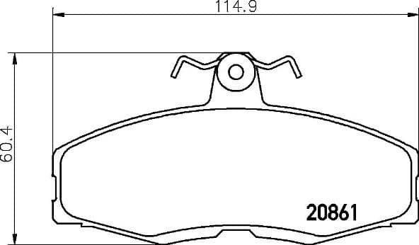 Brake Pad Set, disc brake PRIME LINE P24013