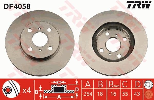 Brake Disc DF4058