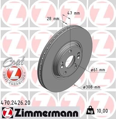 Brake Disc COAT Z 470.2426.20