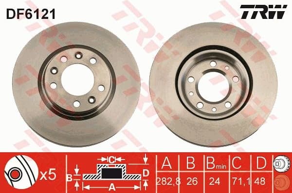 Brake Disc DF6121