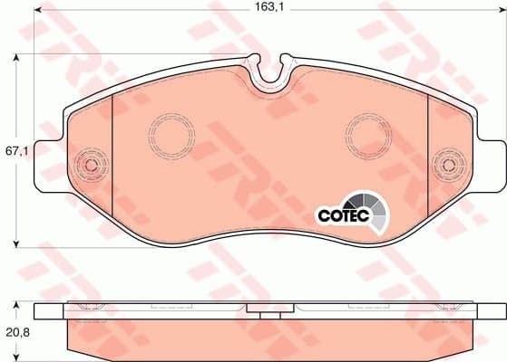 Brake pads front, Top Quality GDB1698 - image 4