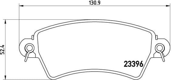 Brake Pad Set, disc brake PRIME LINE P61065