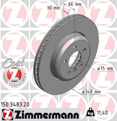 Brake Disc COAT Z 150.3483.20
