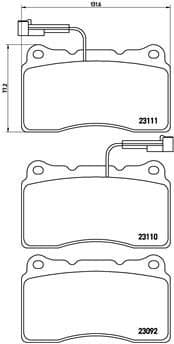 Brake Pad Set, disc brake PRIME LINE P23078
