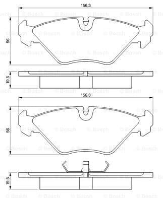 Brake Pad Set, disc brake 0986461766