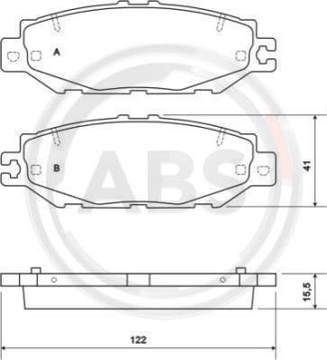 Brake Pad Set, disc brake 36922