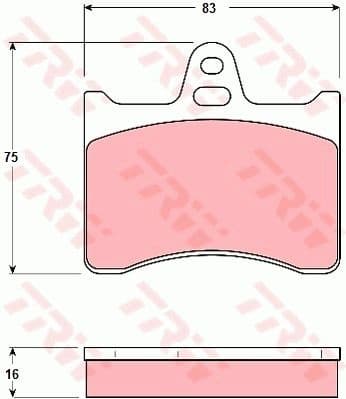 Brake Pad Set, disc brake GDB262