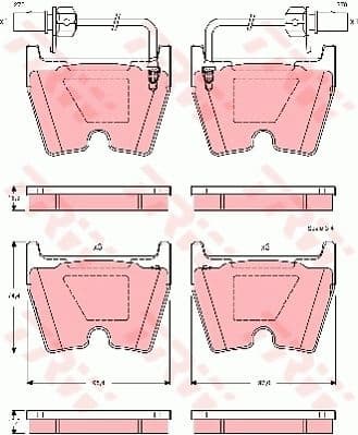 Brake Pad Set, disc brake GDB1507