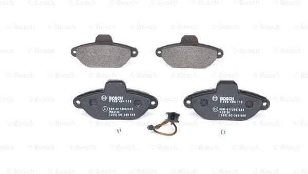 Brake Pad Set, disc brake 0986494115