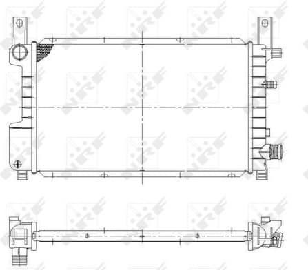 Radiator, engine cooling EASY FIT 55314