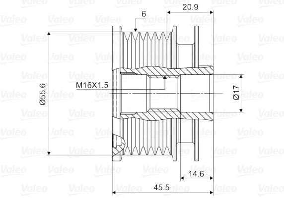 Freewheel clutch alternator 588071 - image 2