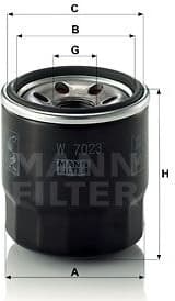 Oil Filter W7023