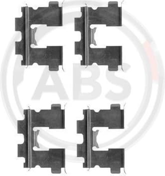 Accessory Kit, disc brake pad 1163Q