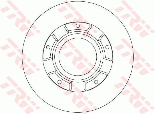 Brake Disc TRW SINGLE DF6510S - image 2