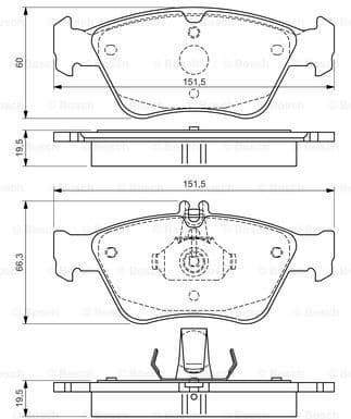 Brake Pad Set, disc brake 0986494002 - image 7