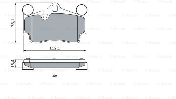 Brake Pad Set, disc brake 0986424741 - image 7