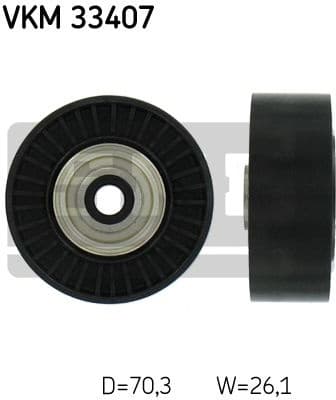 Deflection/Guide Pulley, V-ribbed belt VKM 33407