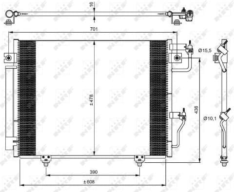 Condenser, air conditioning EASY FIT 350049 - image 2