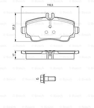 Brake Pad Set, disc brake 0986424470 - image 7