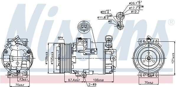 Compressor, air conditioning ** FIRST FIT ** 89222