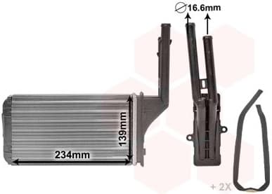 Heat Exchanger, interior heating 40006049