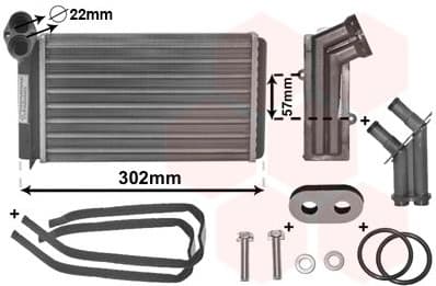 Heat Exchanger, interior heating *** IR PLUS *** 58006201