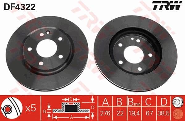 Brake Disc DF4322