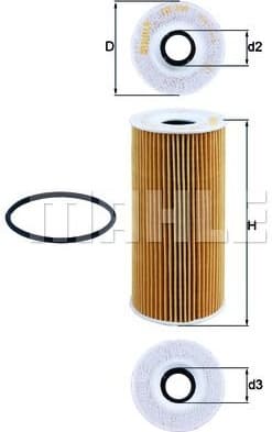 Filter oil OX366D