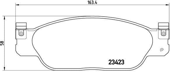 Brake Pad Set, disc brake PRIME LINE P36012
