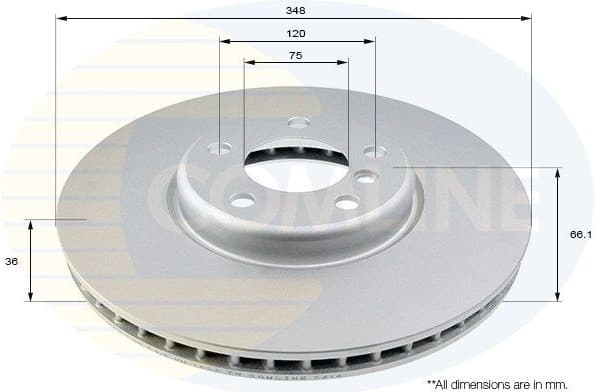 Brake disc, 1pcs FRONT ADC1791VR