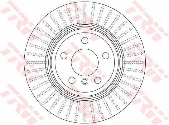 Brake disc, 1pcs REAR, Top Quality DF6512S