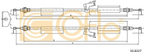 Cable Pull, parking brake 10.8227