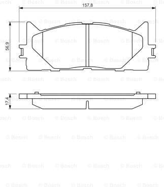 Brake Pad Set, disc brake 0986494430 - image 8