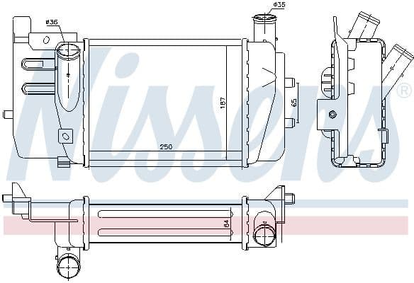 Charge Air Cooler ** FIRST FIT ** 96262