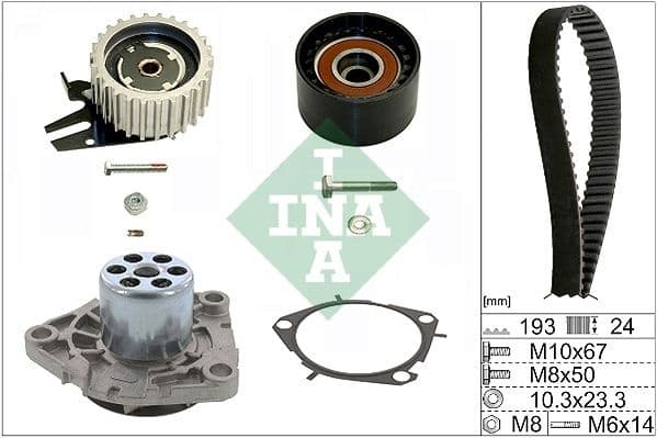 Water Pump & Timing Belt Kit 530056130