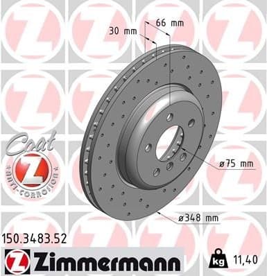 Brake Disc SPORT BRAKE DISC Z 150.3483.52