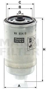 Fuel Filter WK854/6