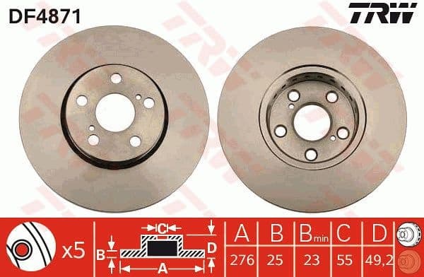 Brake Disc DF4871