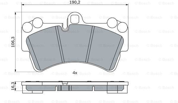 Brake Pad Set, disc brake 0986424739 - image 7