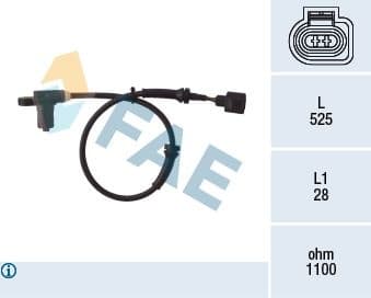 Sensor, wheel speed 78003