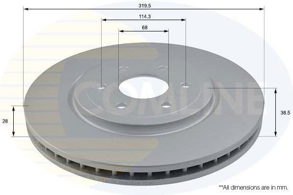 Brake disc, 1pcs FRONT ADC0269V - image 2