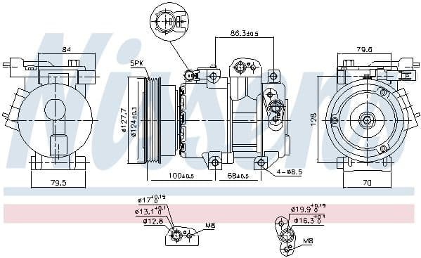 Compressor, air conditioning ** FIRST FIT ** 890232