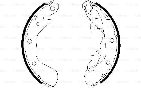 Brake Shoe Set 0986487613