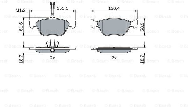 Brake Pad Set, disc brake 0986494004 - image 7