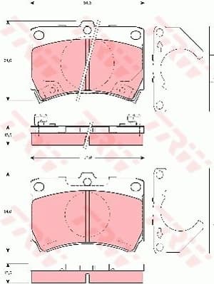 Brake Pad Set, disc brake GDB3252