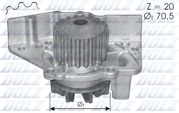 Water pump cooling system C-119