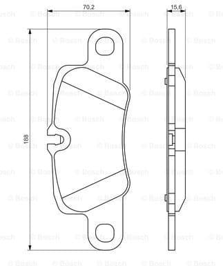 Brake Pad Set, disc brake 0986494431