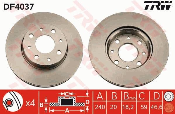 Brake Disc DF4037