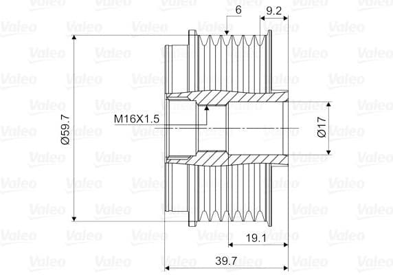 Alternator Freewheel Clutch VALEO NEW SPARE PART 588021 - image 2