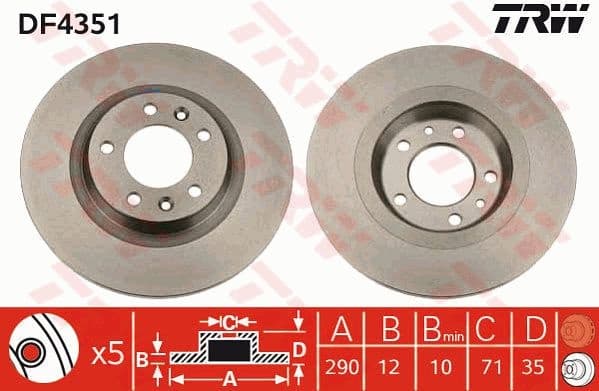 Brake Disc DF4351